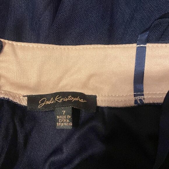 Jodi Kristopher 2 Piece Homecoming Dance Party Halter Dress Size 7 - Picture 9 of 10